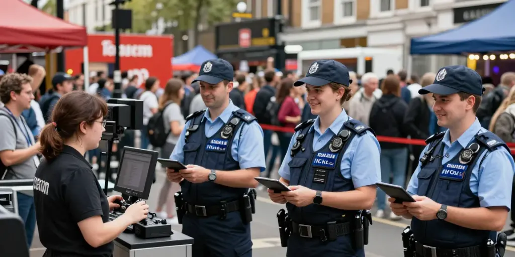 Trusted provider of Security Solutions ensuring safety at local event with professional guards.